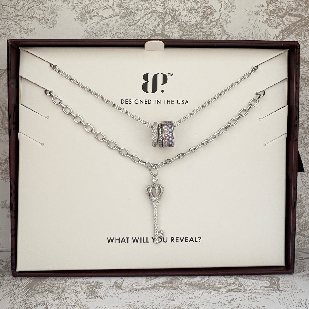 NEW - Bomb Party Fall Luxe Layers Necklaces Set Determined to Rise